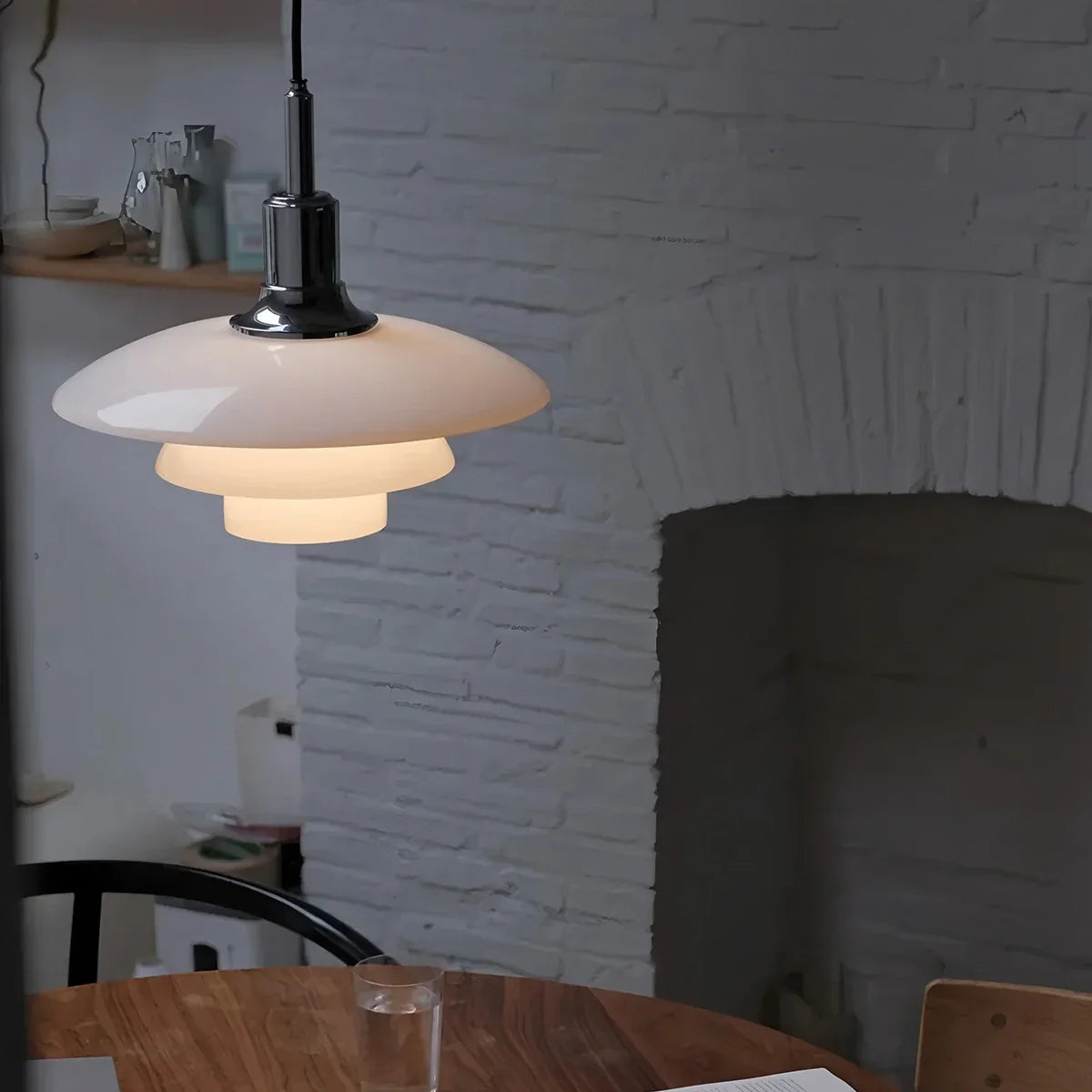 flairel Danish Designer Glass Pendant Lamp for Kitchen