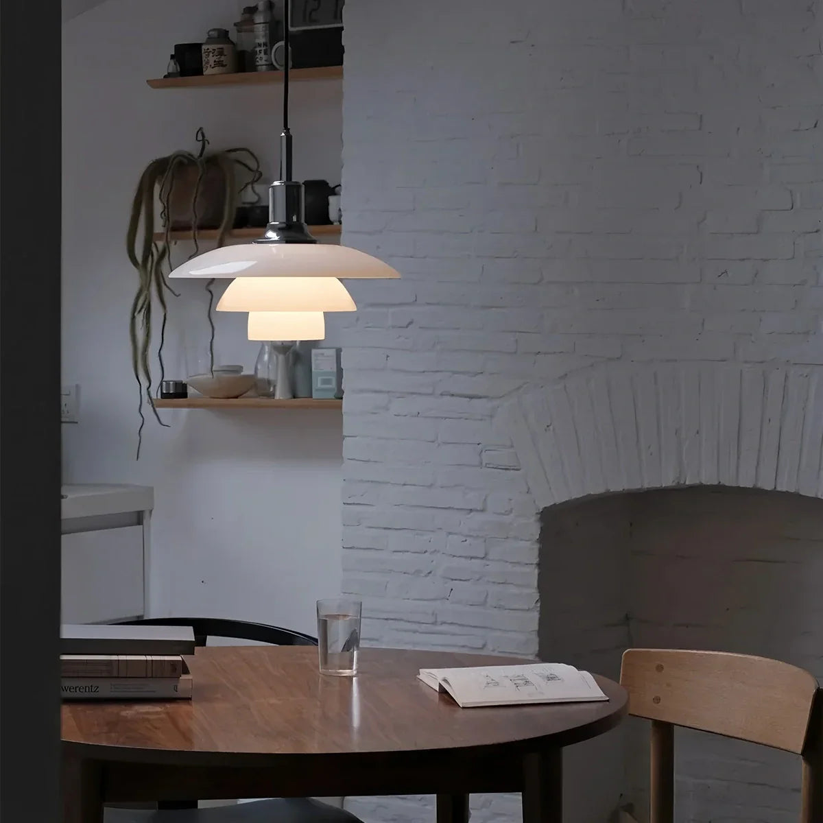 flairel Danish Designer Glass Pendant Lamp for Kitchen