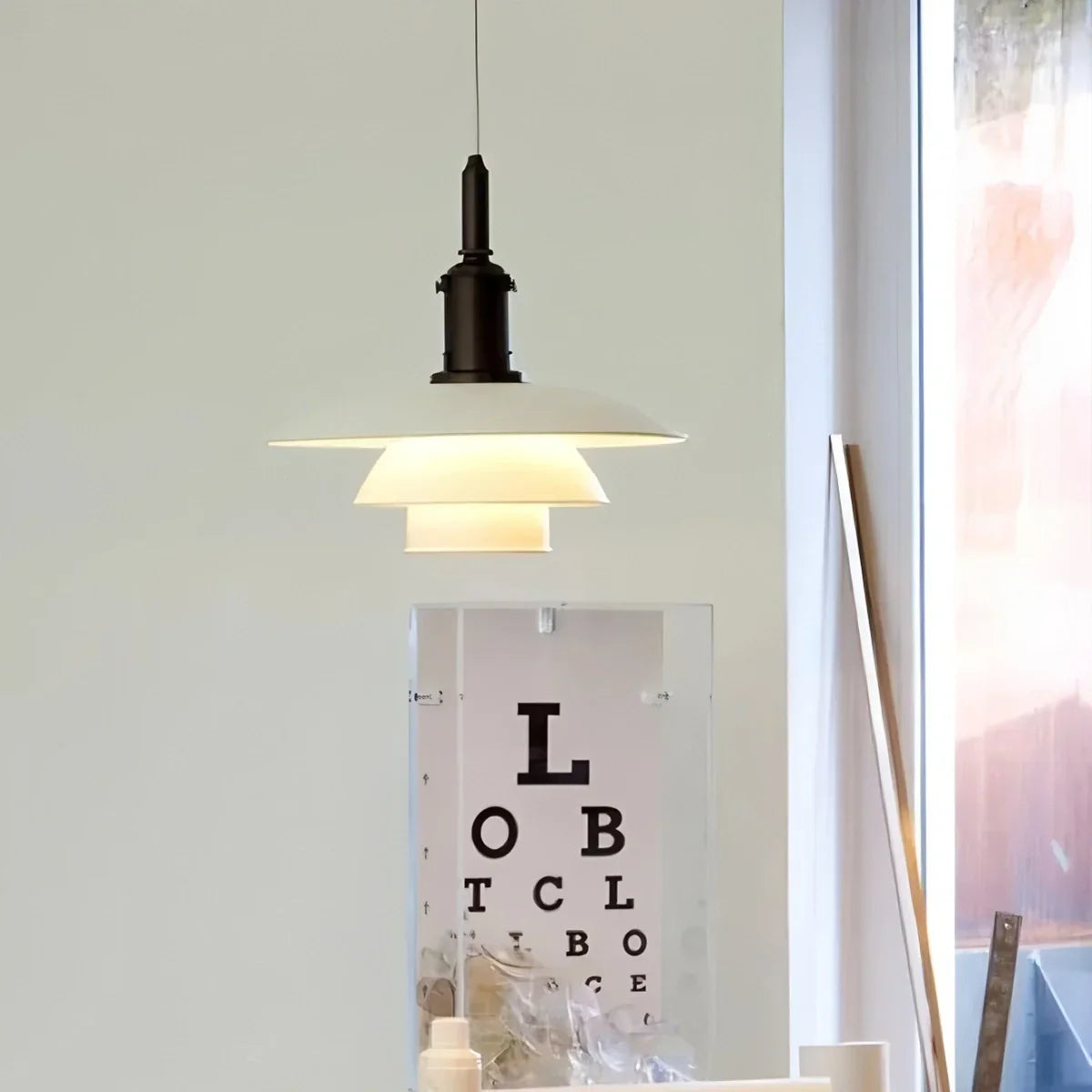 flairel Danish Designer Glass Pendant Lamp for Kitchen