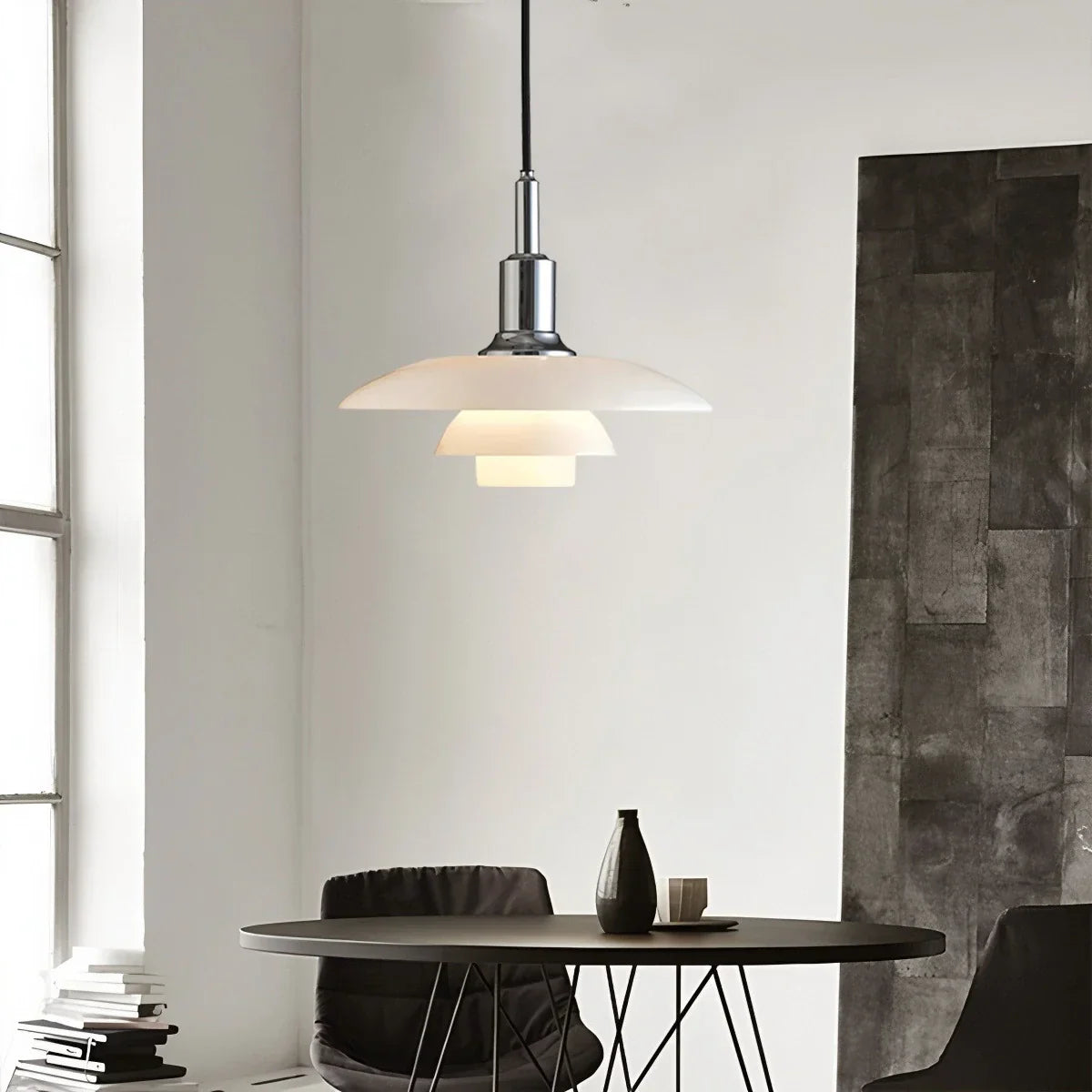 flairel Danish Designer Glass Pendant Lamp for Kitchen