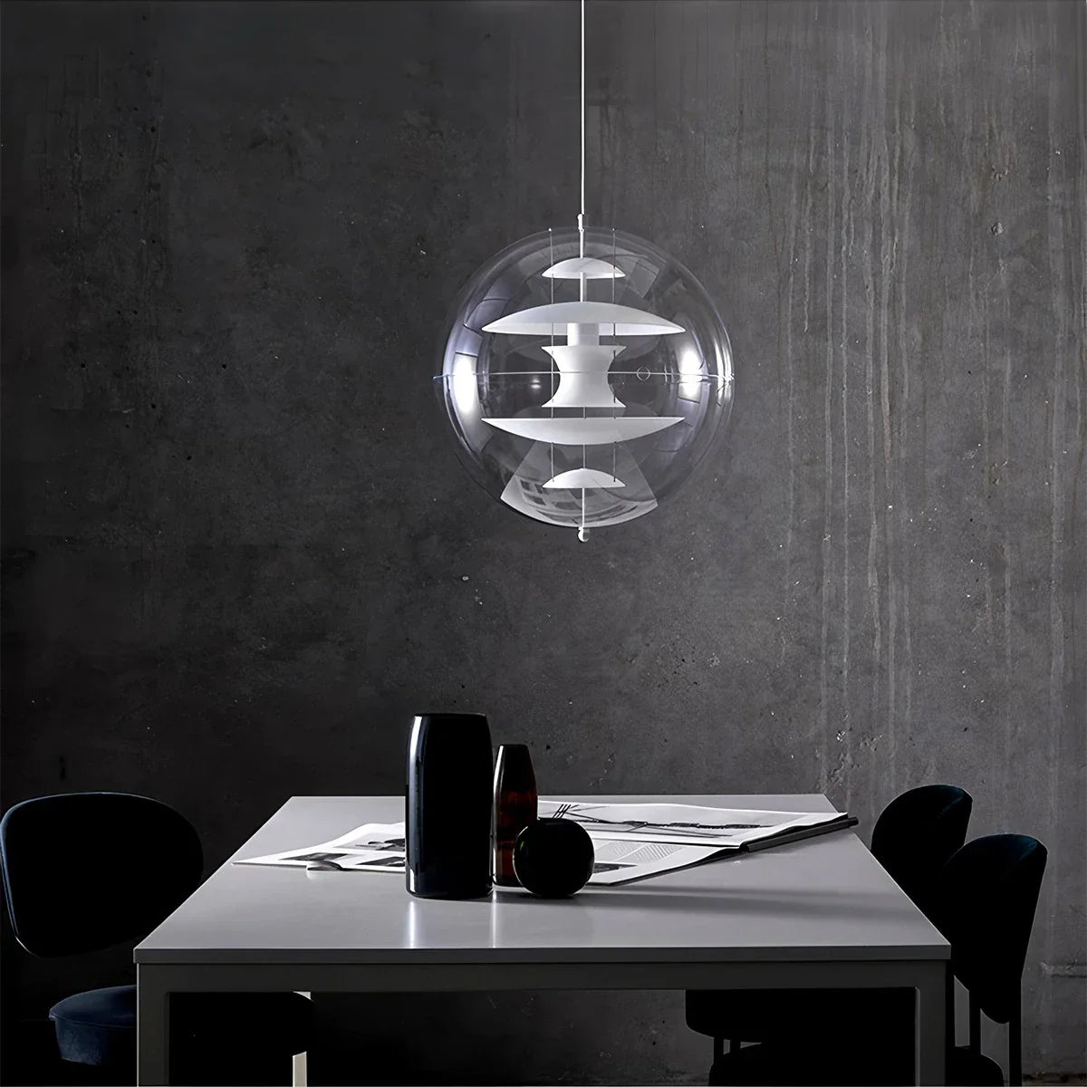 flairel Danish Globe Dining Room Pendant Light