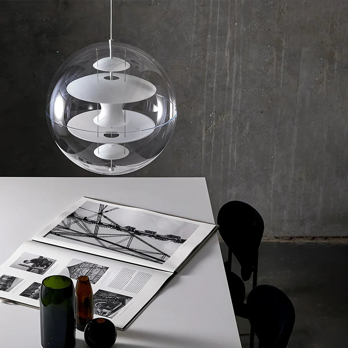 flairel Danish Globe Dining Room Pendant Light