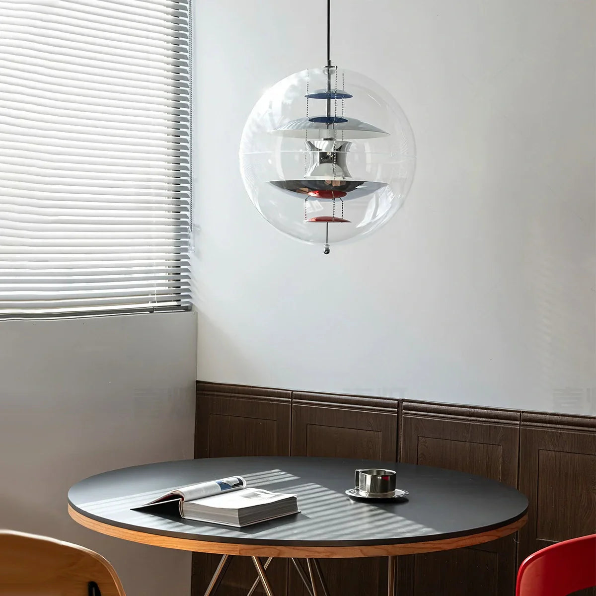 flairel Danish Globe Dining Room Pendant Light