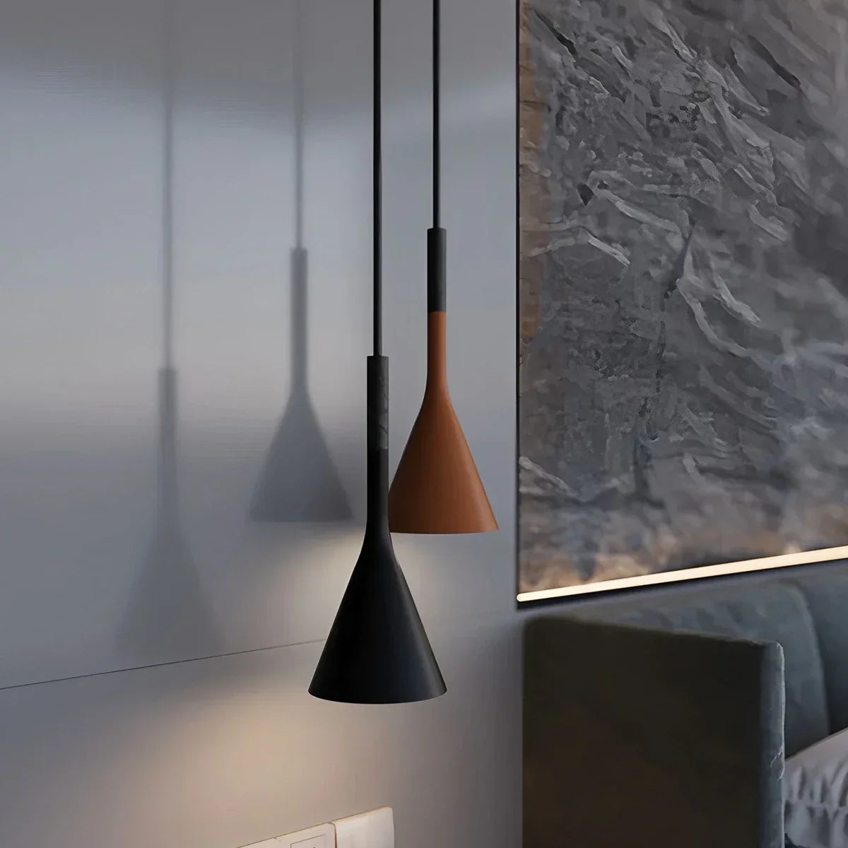 flairel Divino Cone Pendant Light for Bedroom