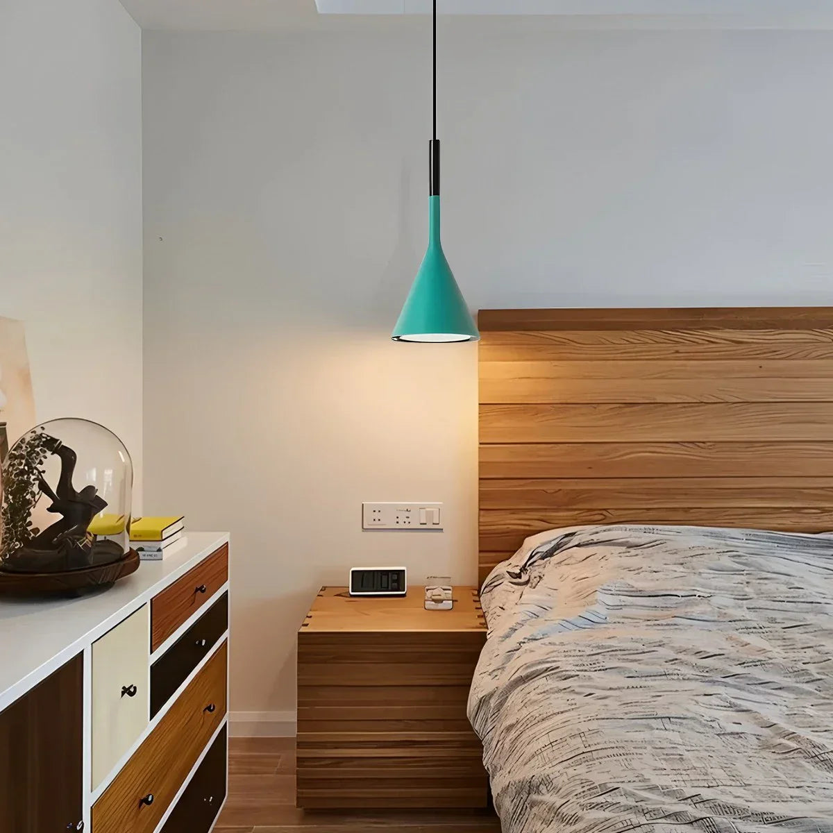 flairel Divino Cone Pendant Light for Bedroom