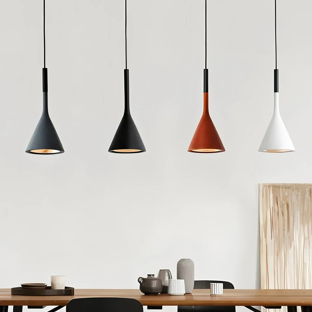 flairel Divino Cone Pendant Light for Bedroom