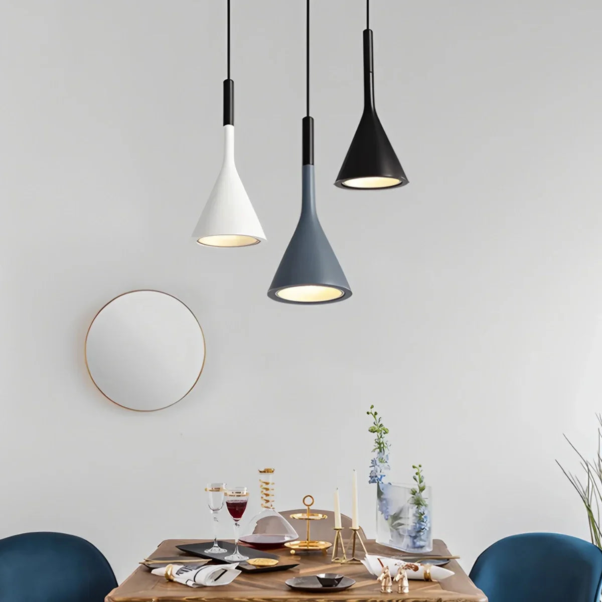 flairel Divino Cone Pendant Light for Bedroom