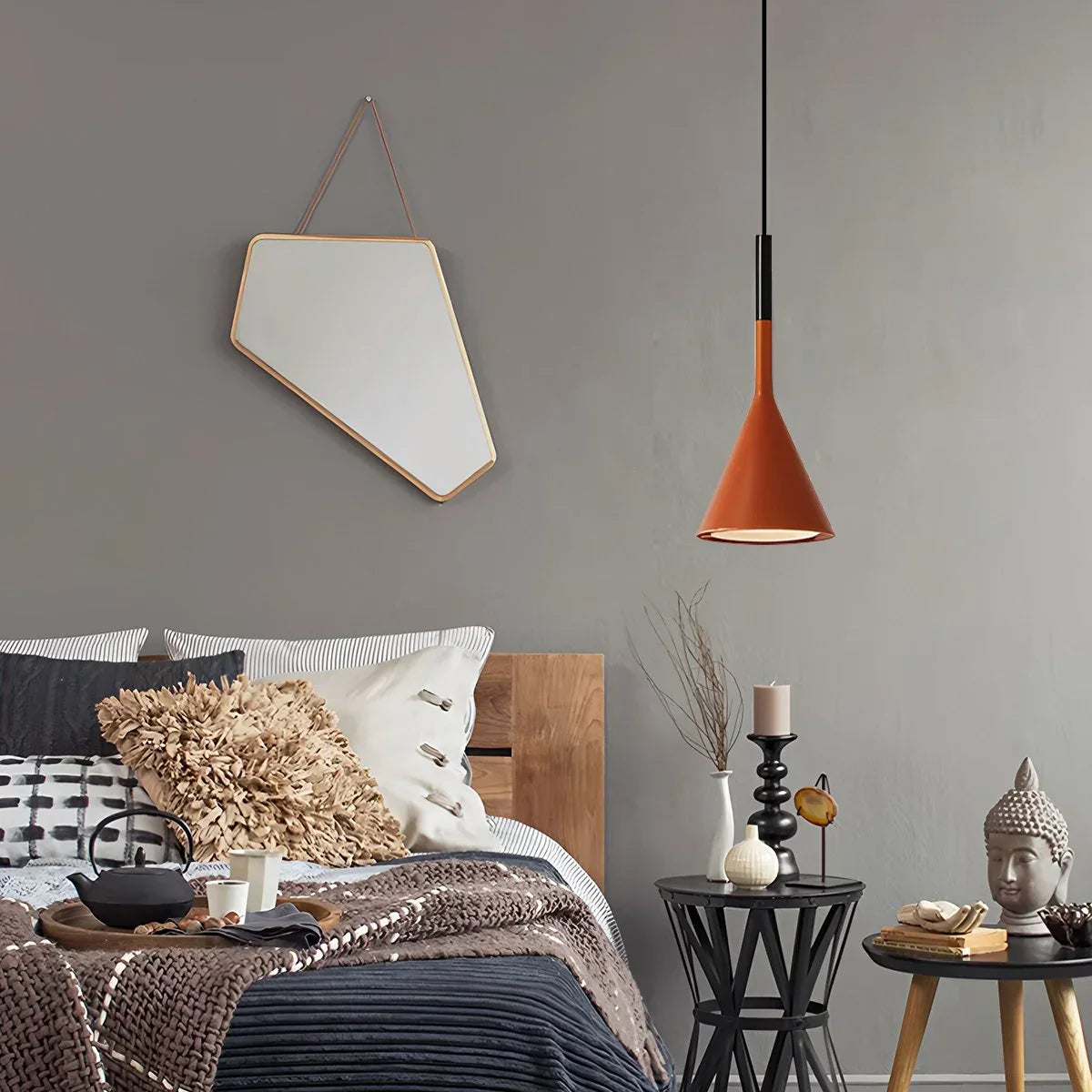 flairel Divino Cone Pendant Light for Bedroom
