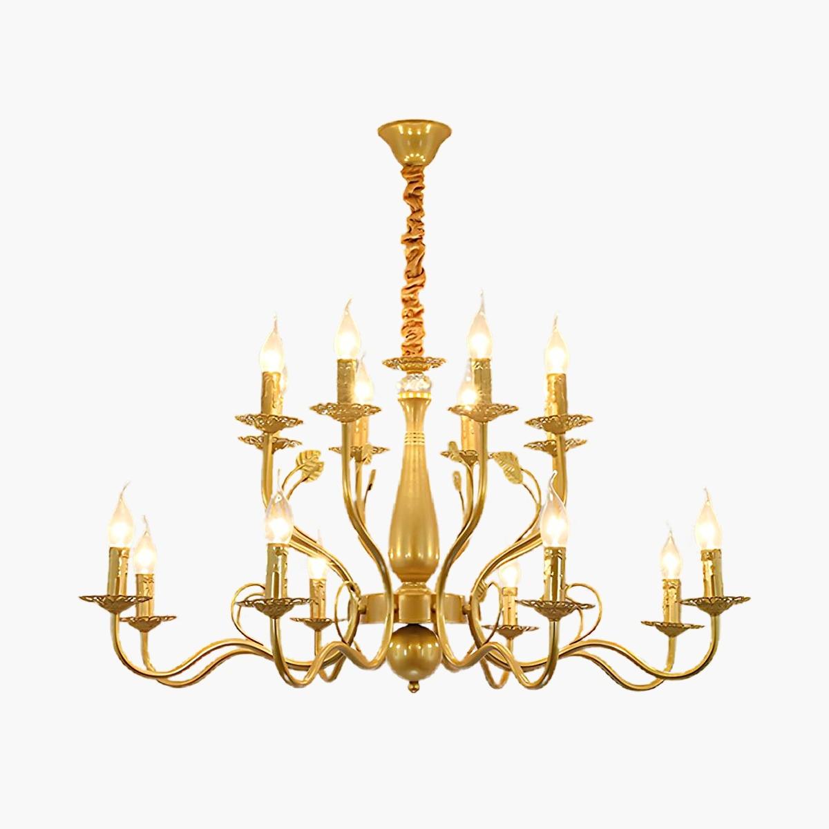 flairel Double Layered Candle Chandelier for Dining Room