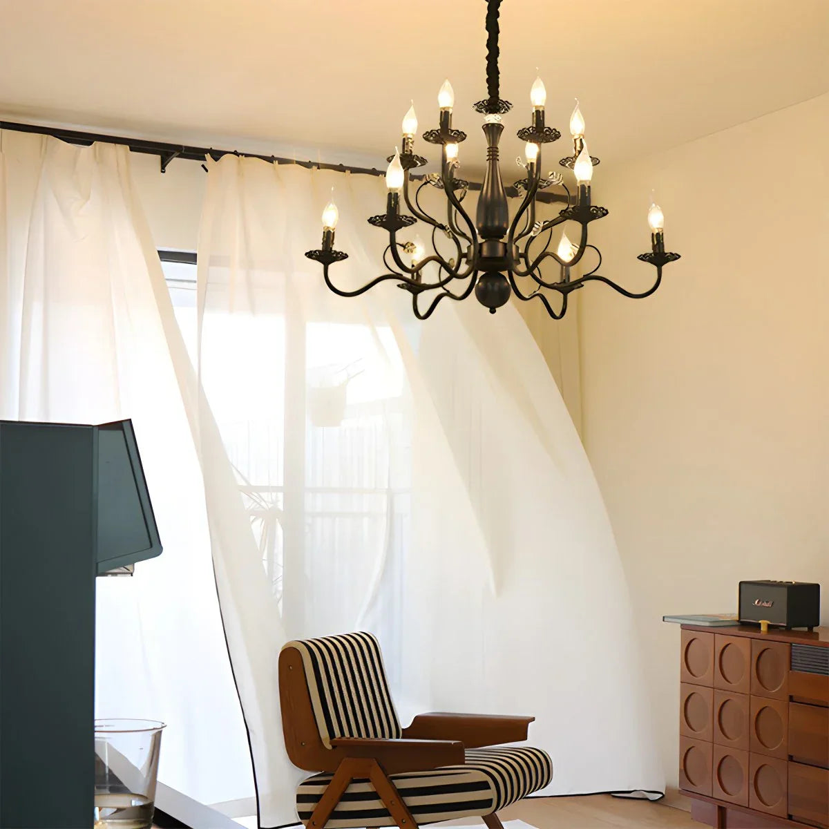 flairel Double Layered Candle Chandelier for Dining Room