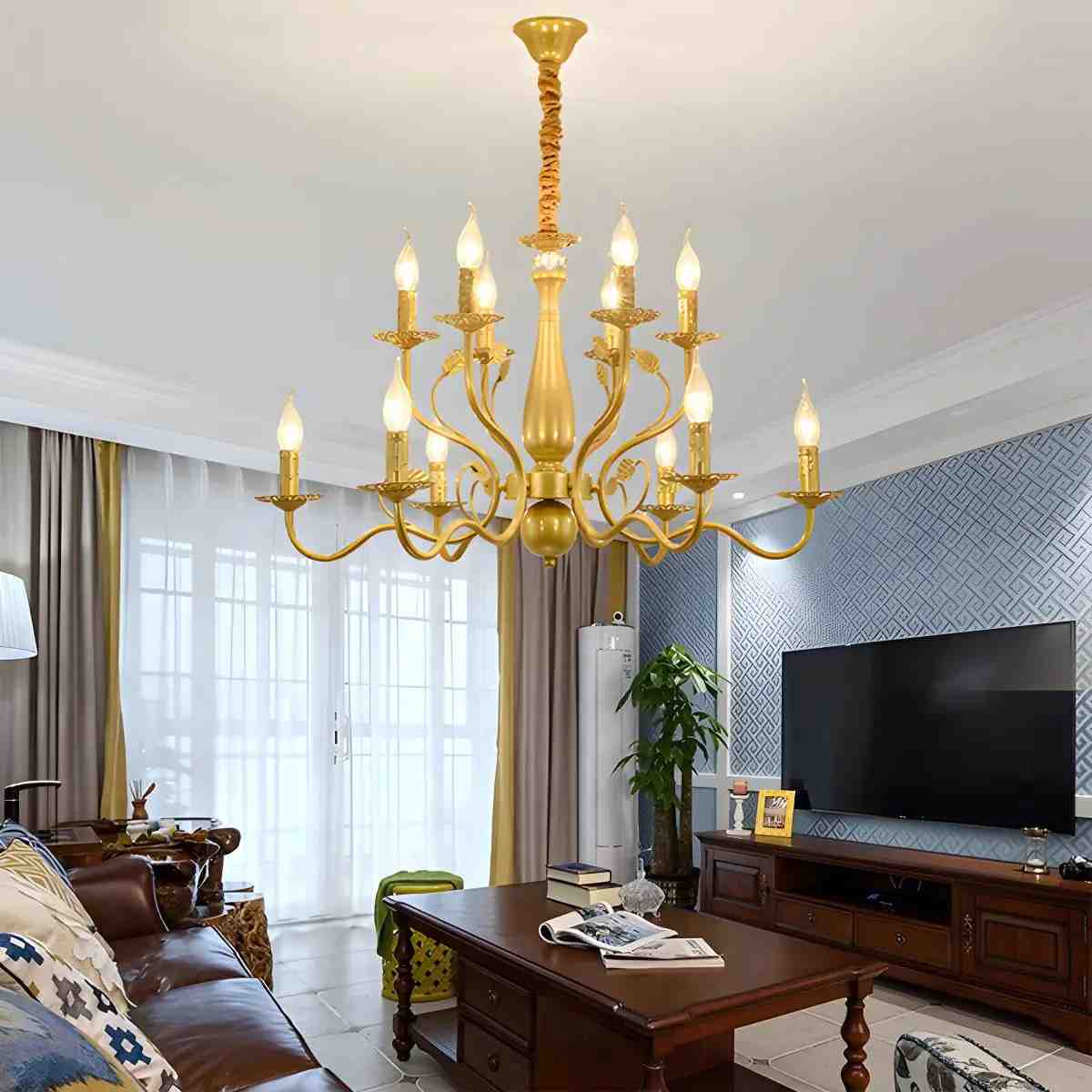 flairel Double Layered Candle Chandelier for Dining Room