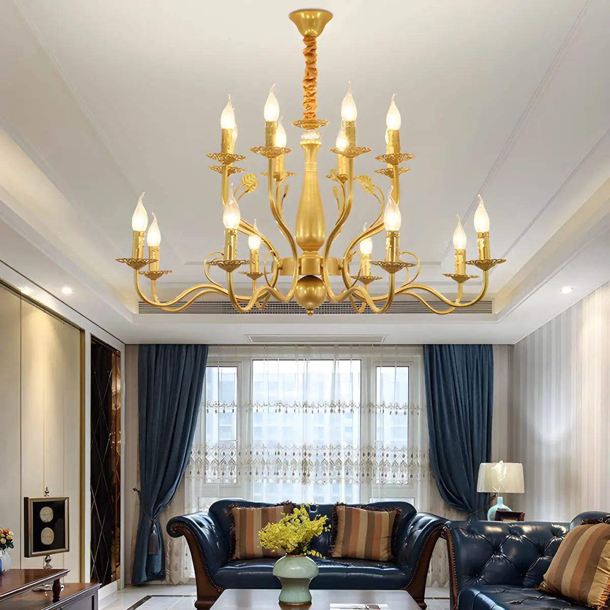 flairel Double Layered Candle Chandelier for Dining Room