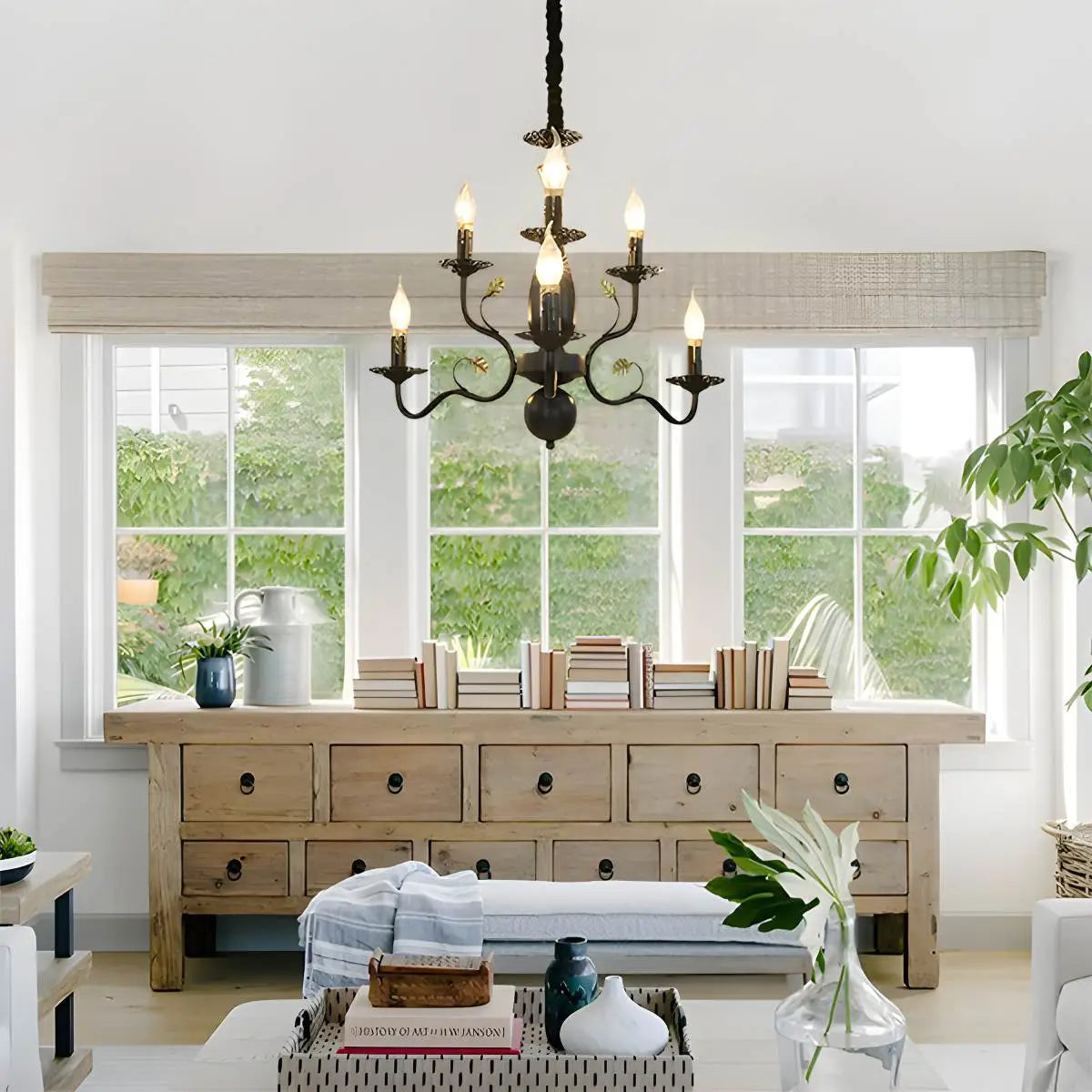 flairel Double Layered Candle Chandelier for Dining Room