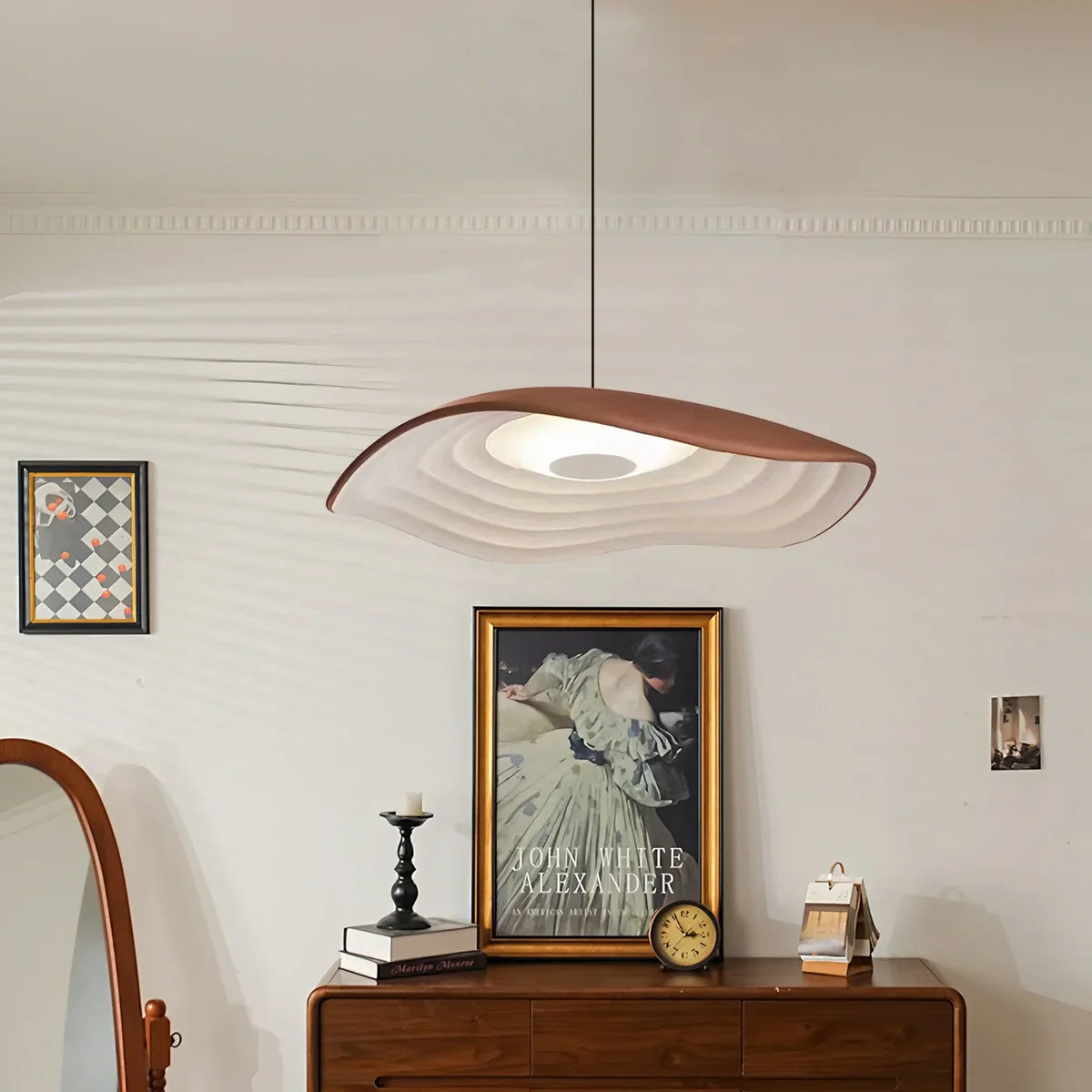 flairel Nordic Creative Ripple Pendant Light for Dining Room