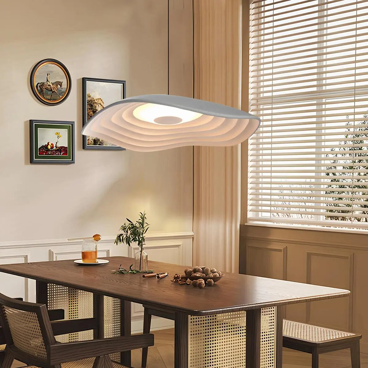 flairel Nordic Creative Ripple Pendant Light for Dining Room