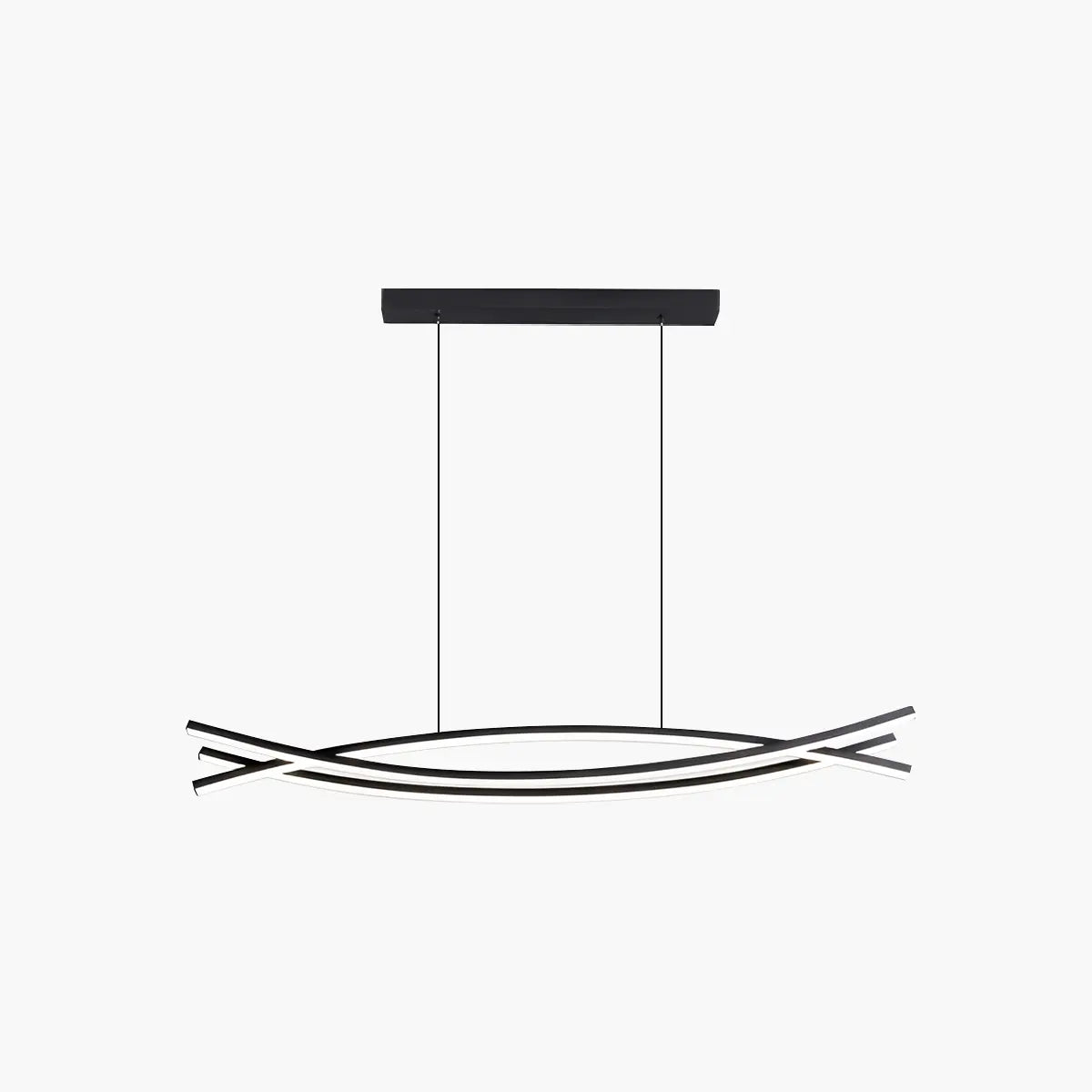 flairel Eraj Curved LED Pendant Light for Kitchen Island