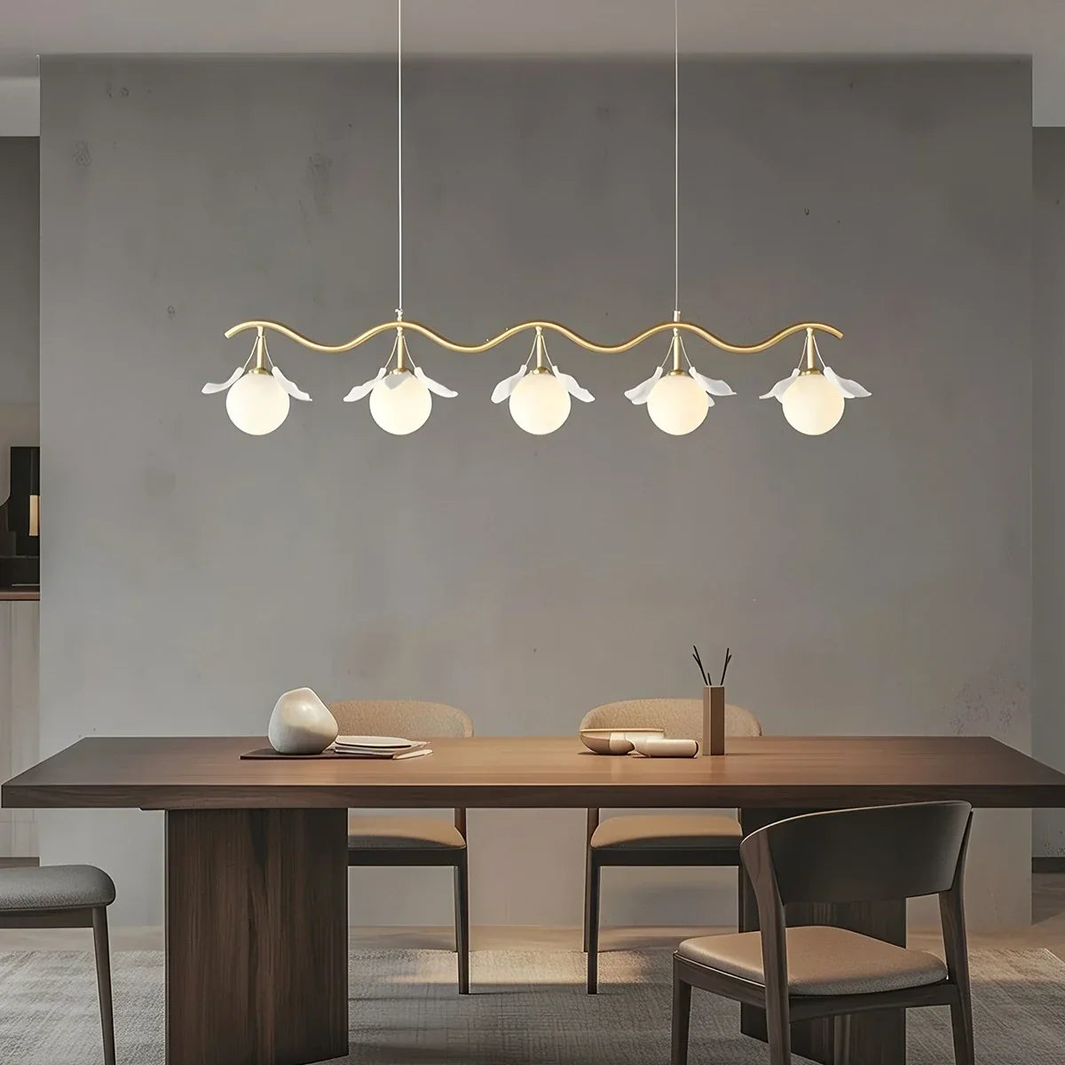 flairel Evander Ginkgo Chandelier for Dining Area