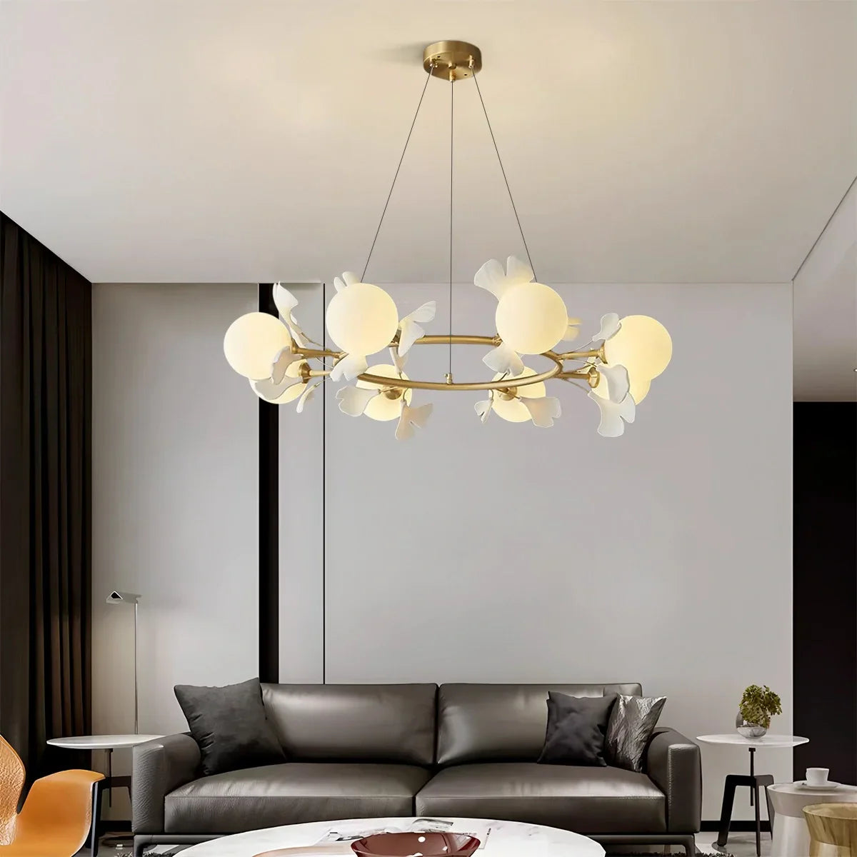 flairel Evander Ginkgo Chandelier for Dining Area