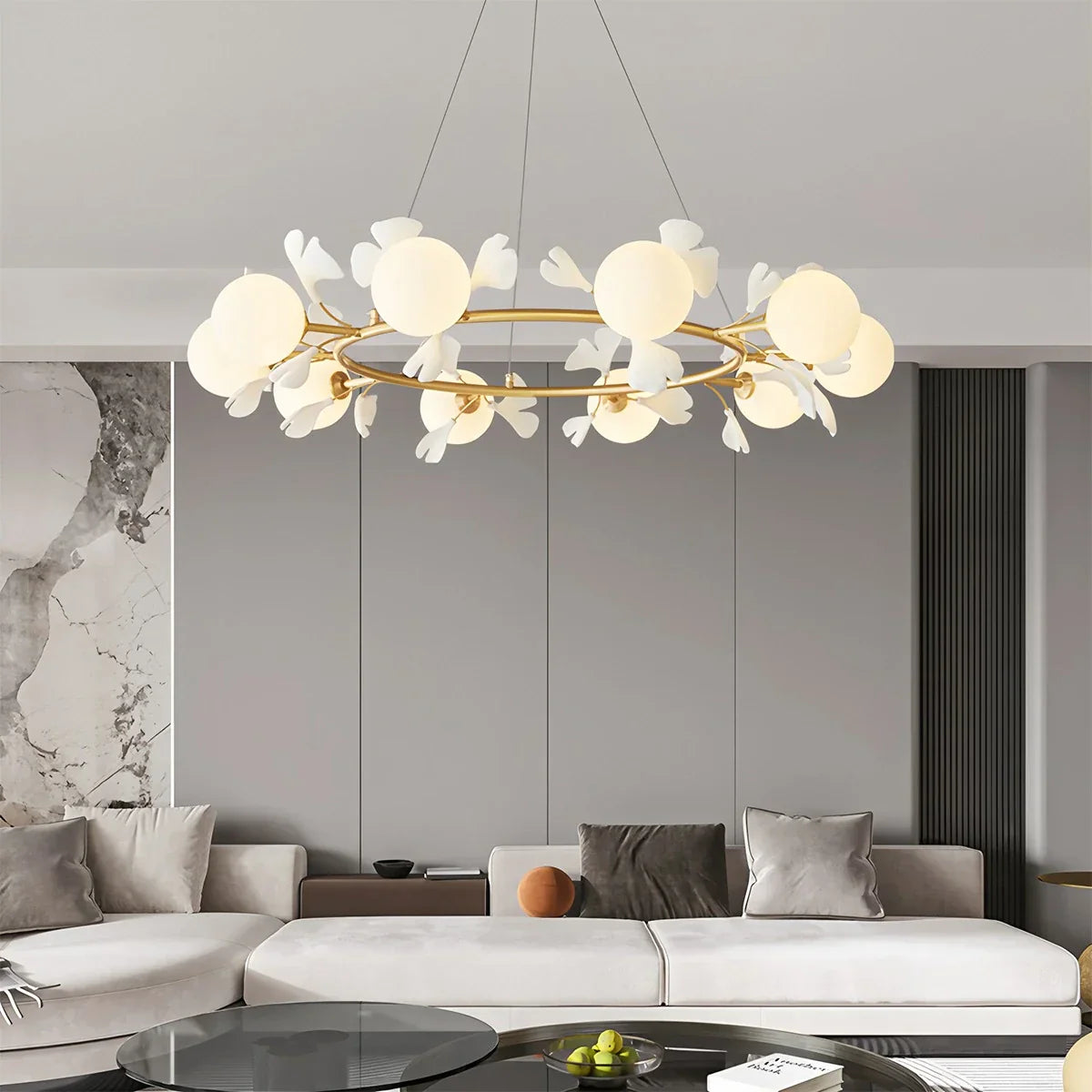 flairel Evander Ginkgo Chandelier for Dining Area
