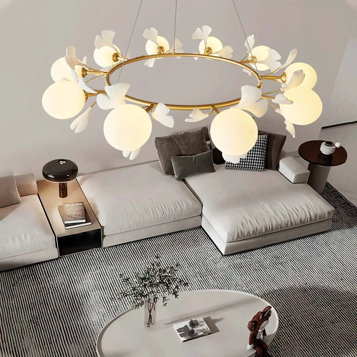 flairel Evander Ginkgo Chandelier for Dining Area