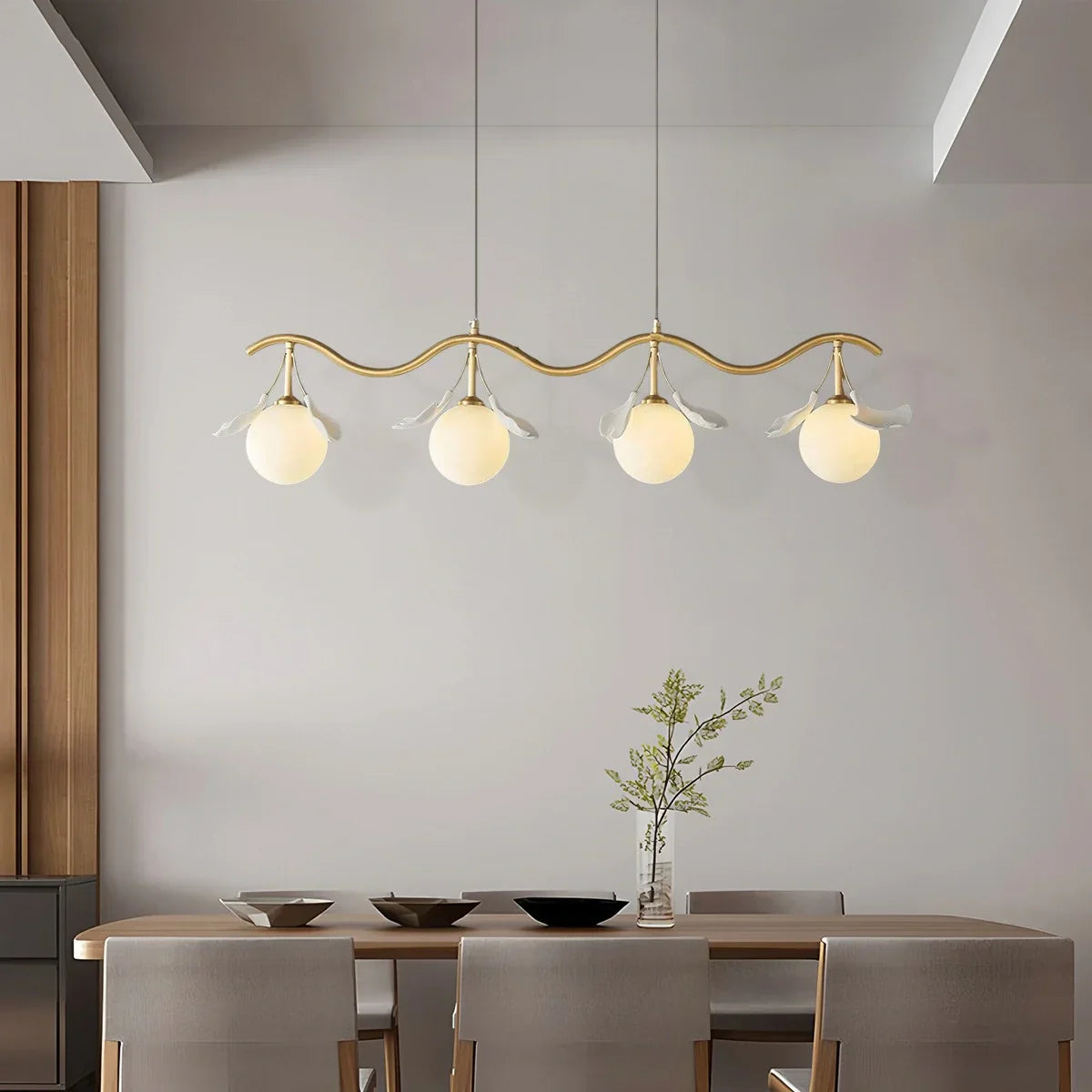 flairel Evander Ginkgo Chandelier for Dining Area