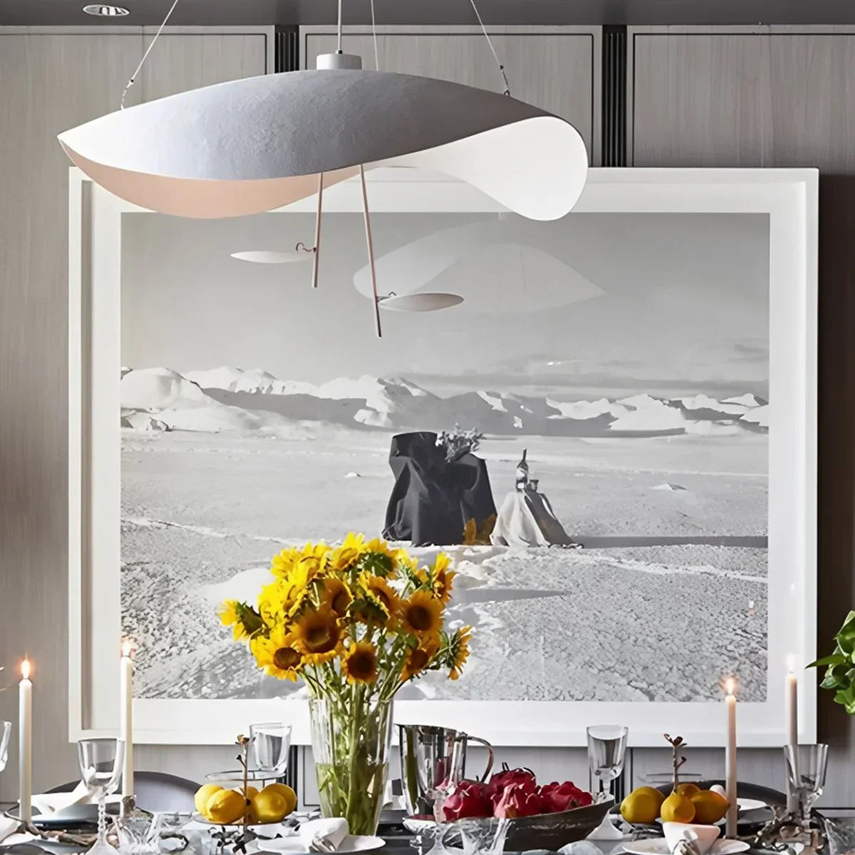 flairel Modern Sculptural Leaf Pendant Light
