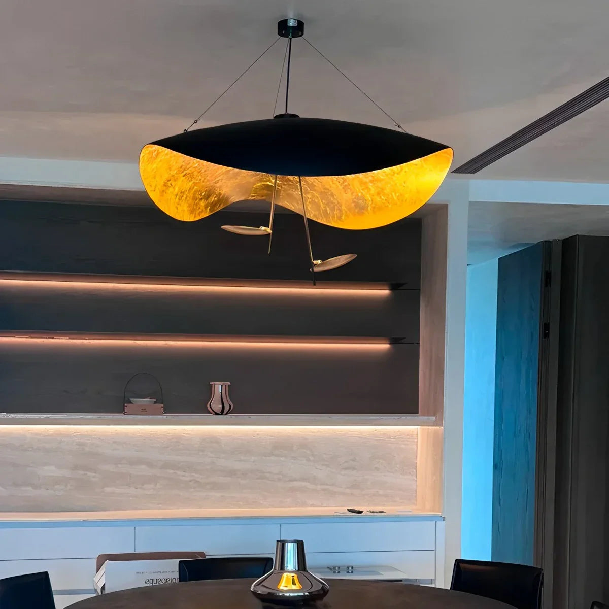 flairel Modern Sculptural Leaf Pendant Light