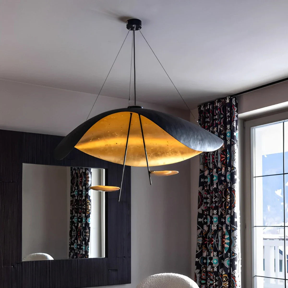 flairel Modern Sculptural Leaf Pendant Light