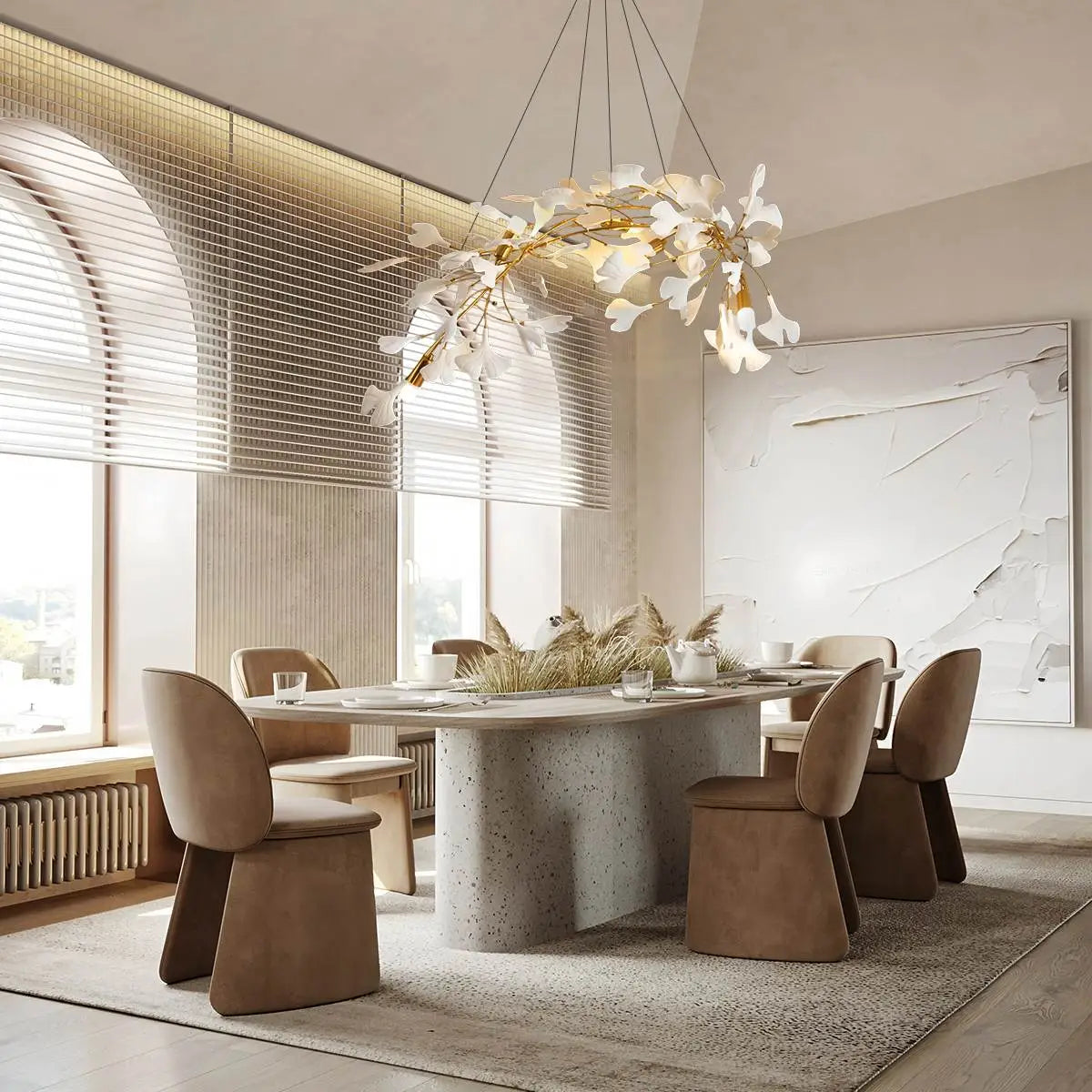 flairel Ginkgo Chandelier D for Dining Room