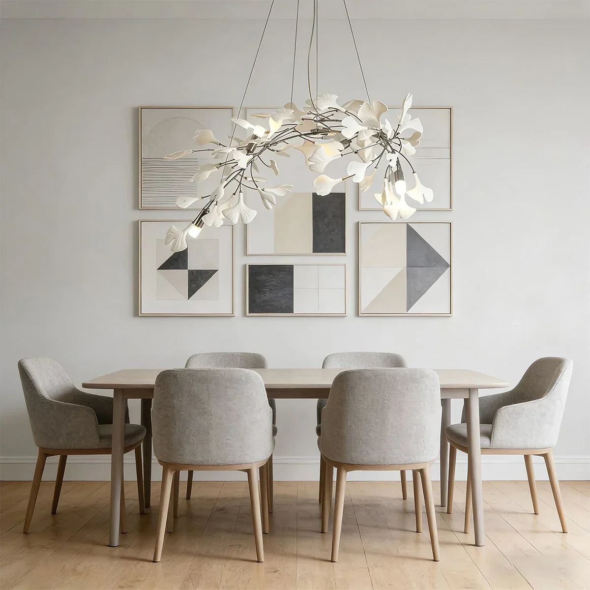 flairel Ginkgo Chandelier D for Dining Room