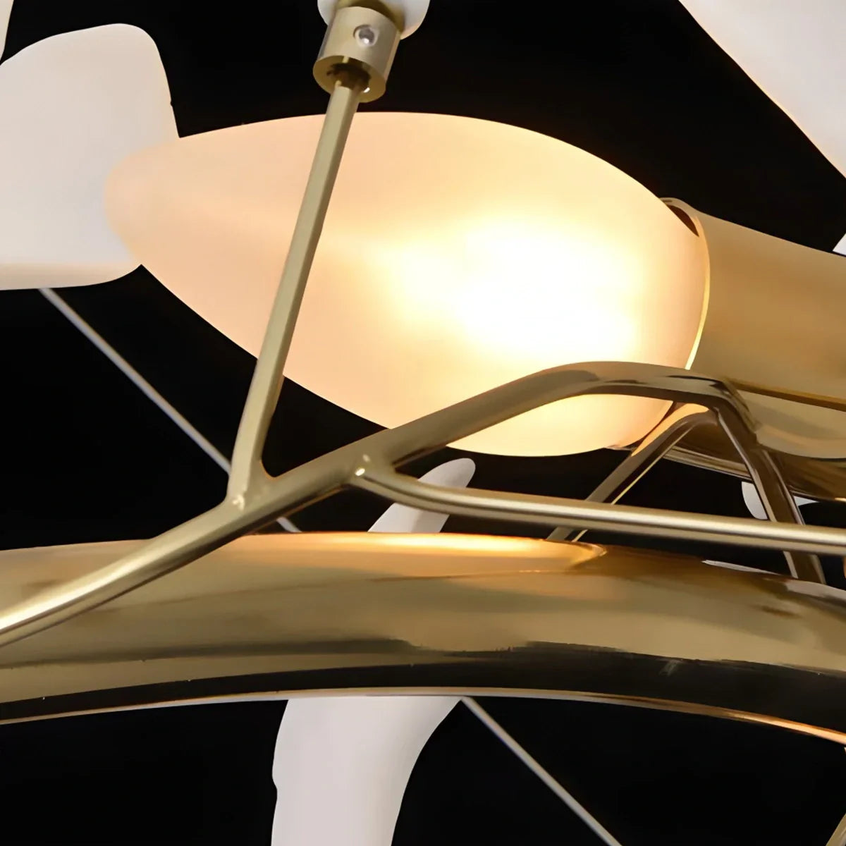 flairel Ginkgo Chandelier Q for High Ceiling