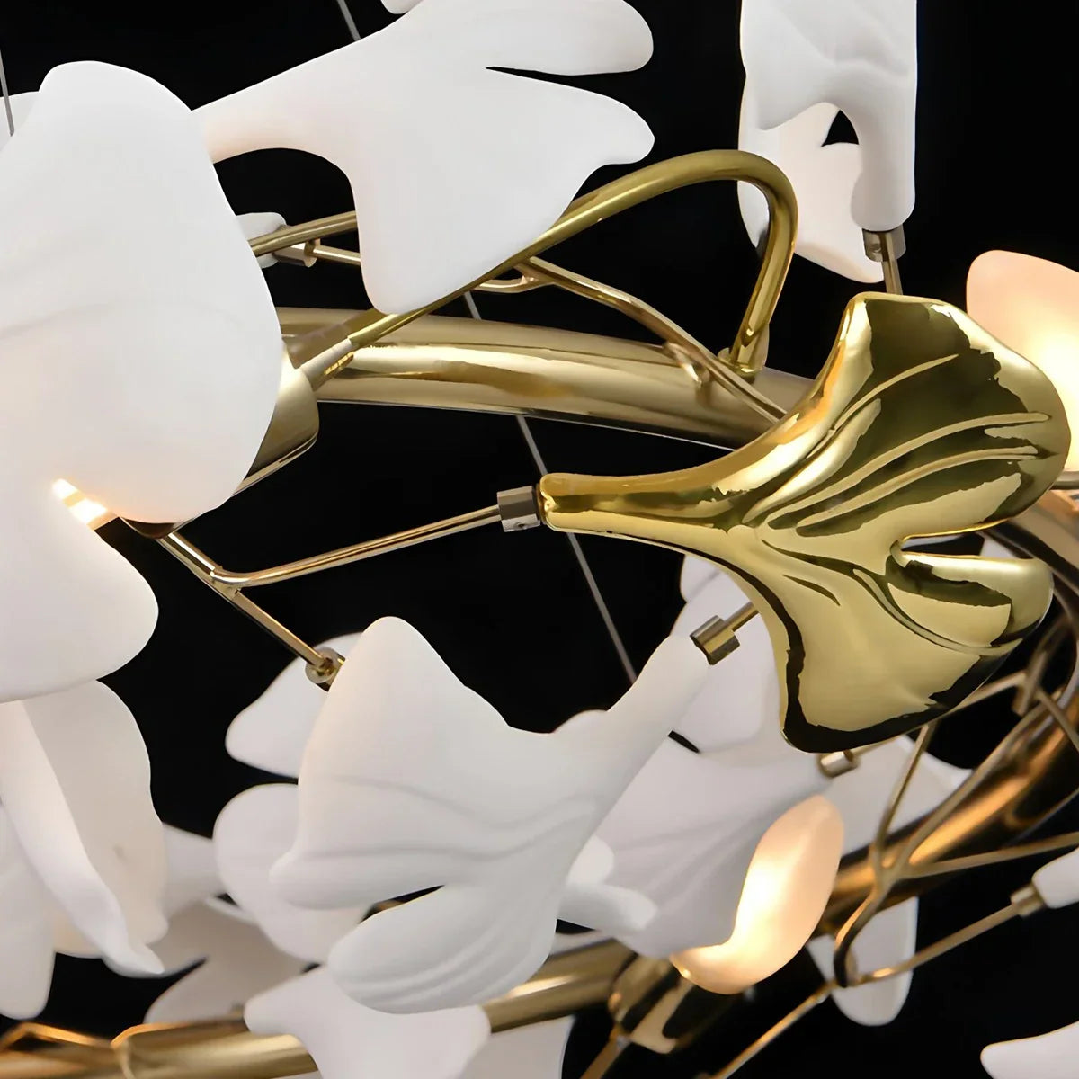 flairel Ginkgo Chandelier Q for High Ceiling