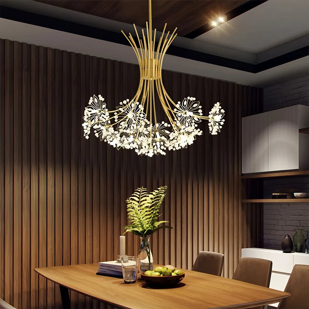 flairel Gypsophila Bouquet Crystal Chandelier