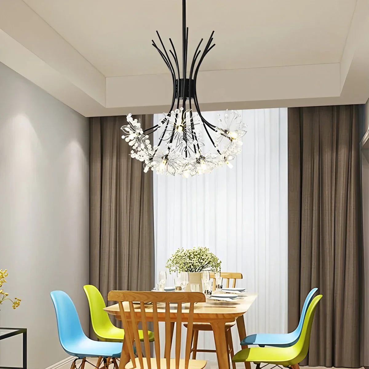 flairel Gypsophila Bouquet Crystal Chandelier