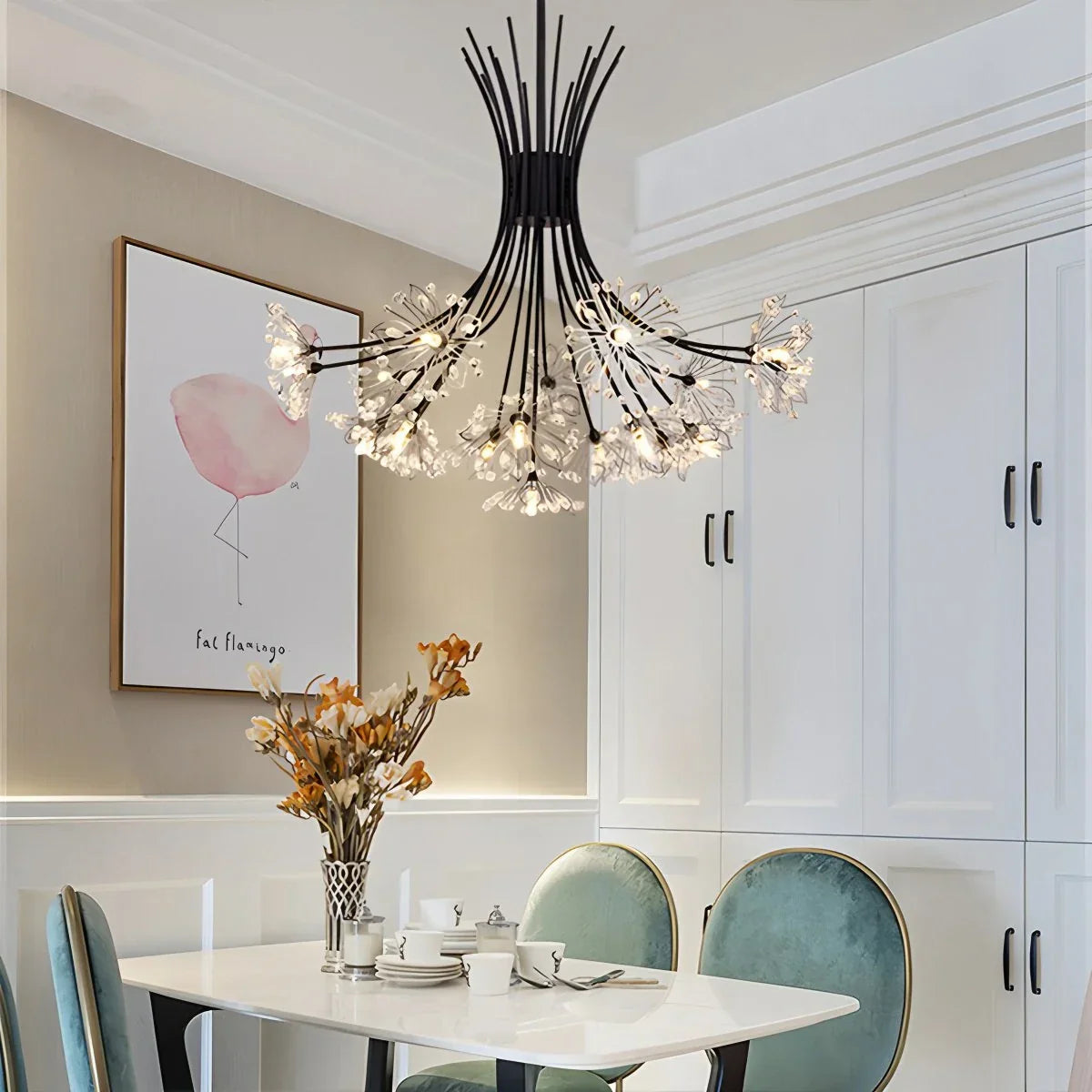 flairel Gypsophila Bouquet Crystal Chandelier