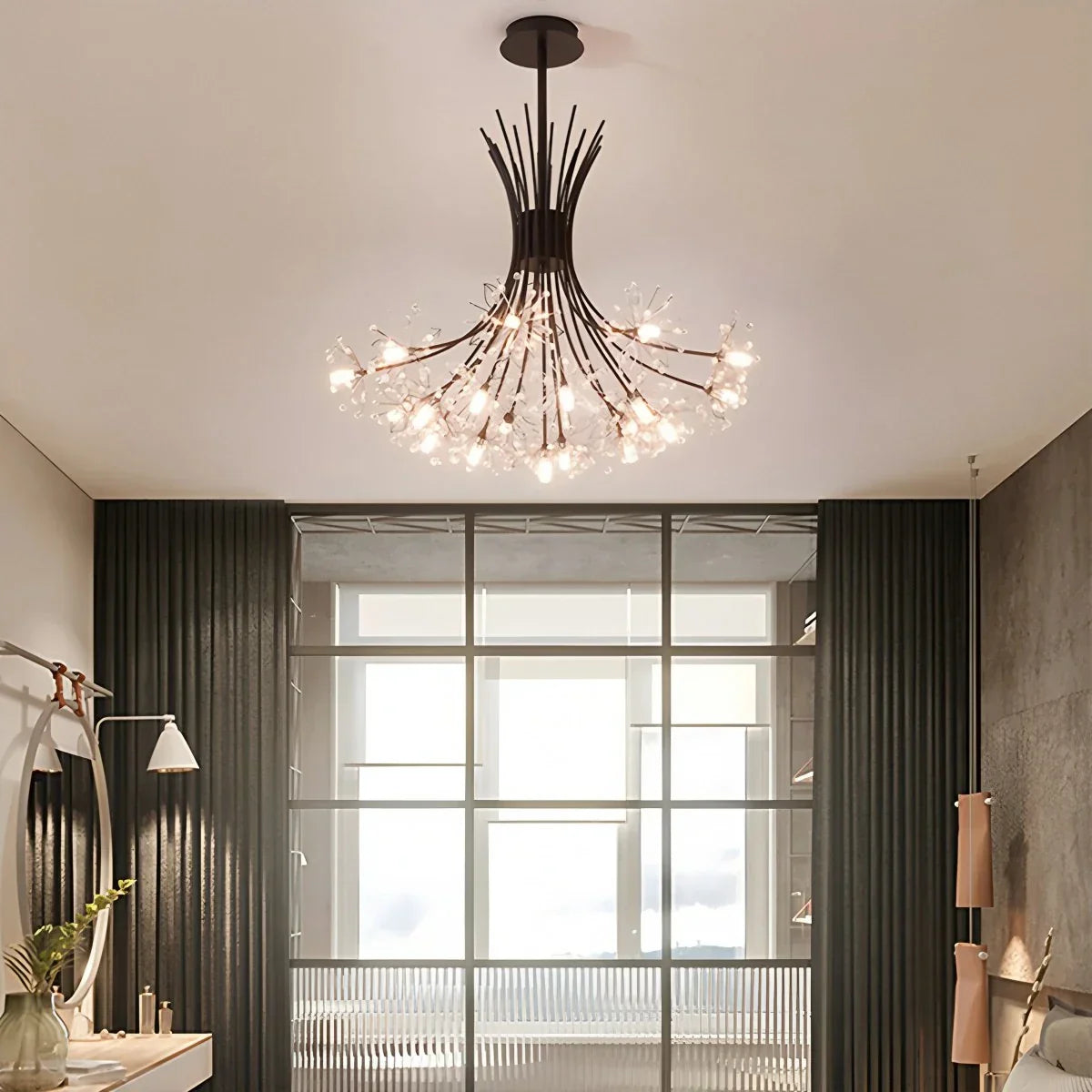 flairel Gypsophila Bouquet Crystal Chandelier