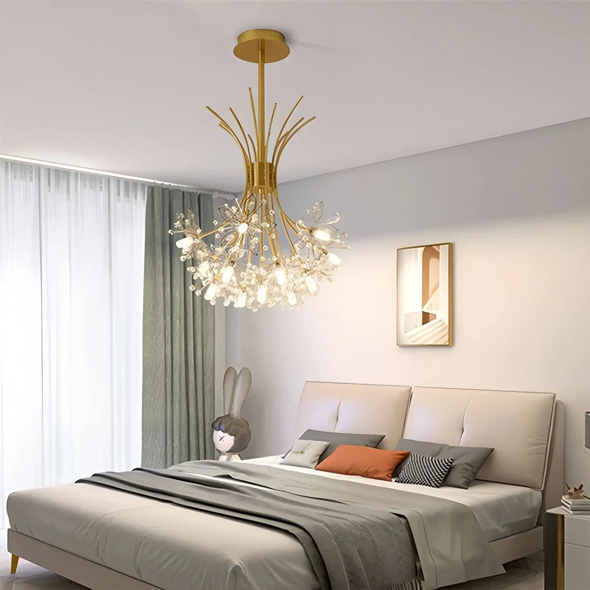 flairel Gypsophila Bouquet Crystal Chandelier