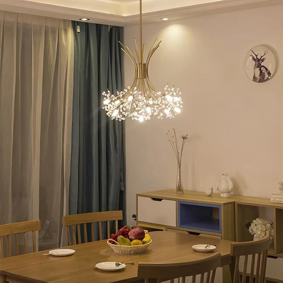 flairel Gypsophila Bouquet Crystal Chandelier