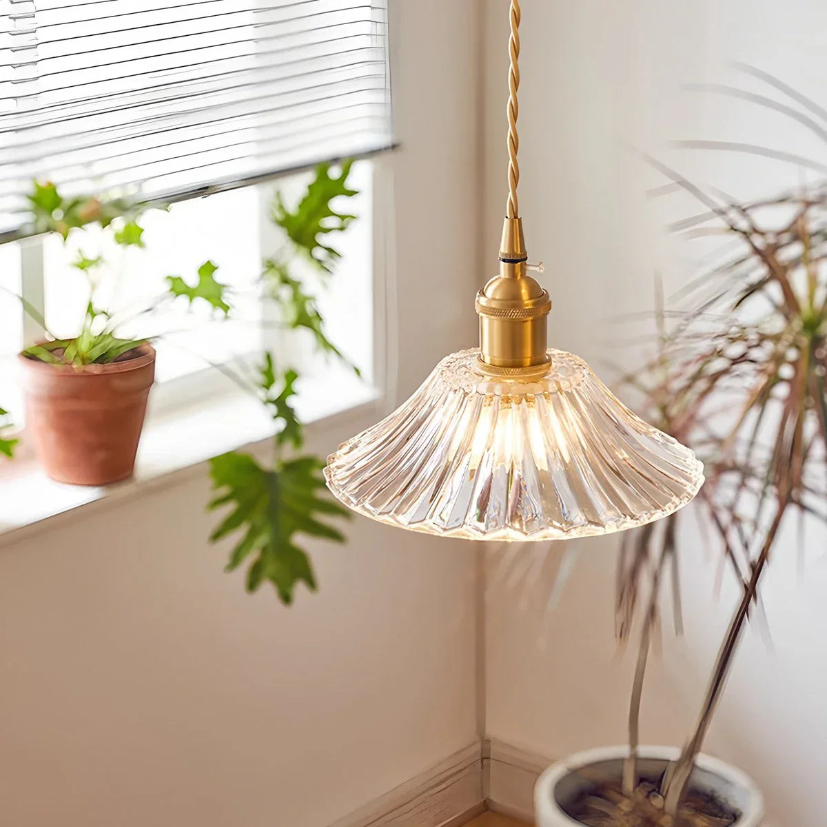 flairel Isabel Glass Pendant Light for Kitchen Island
