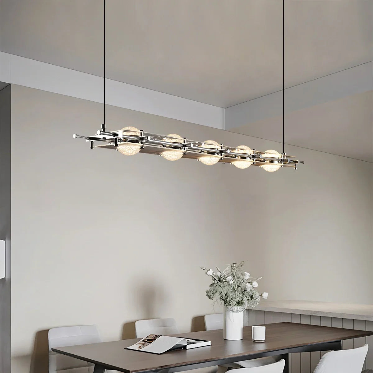 flairel Italian Light Luxury Long Planetary Pendant Light