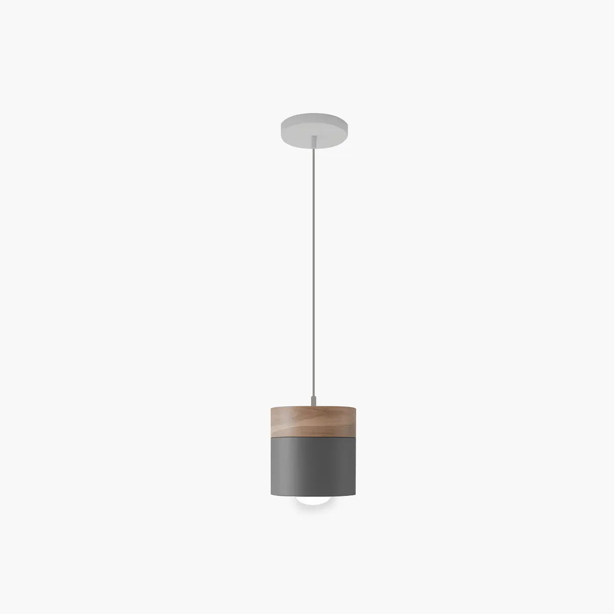 flairel Laetus Modern Wood Accent Pendant Light