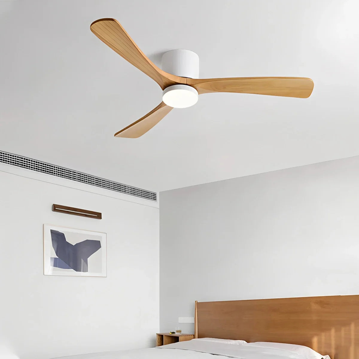 flairel Large Low Profile Ceiling Fan with Light