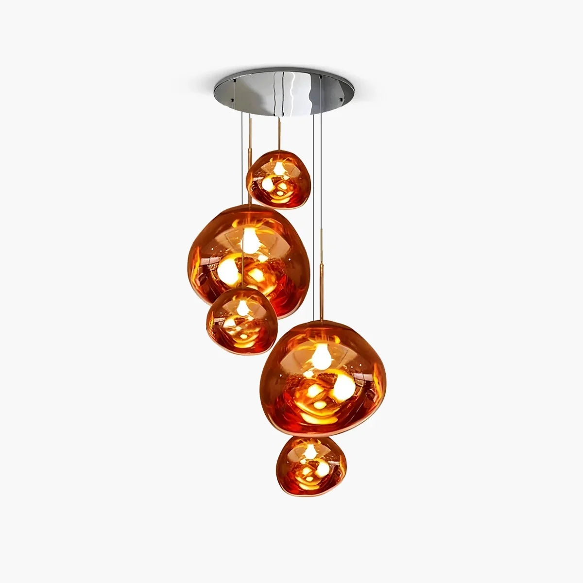 flairel Lava Drops Minimalist Chandelier