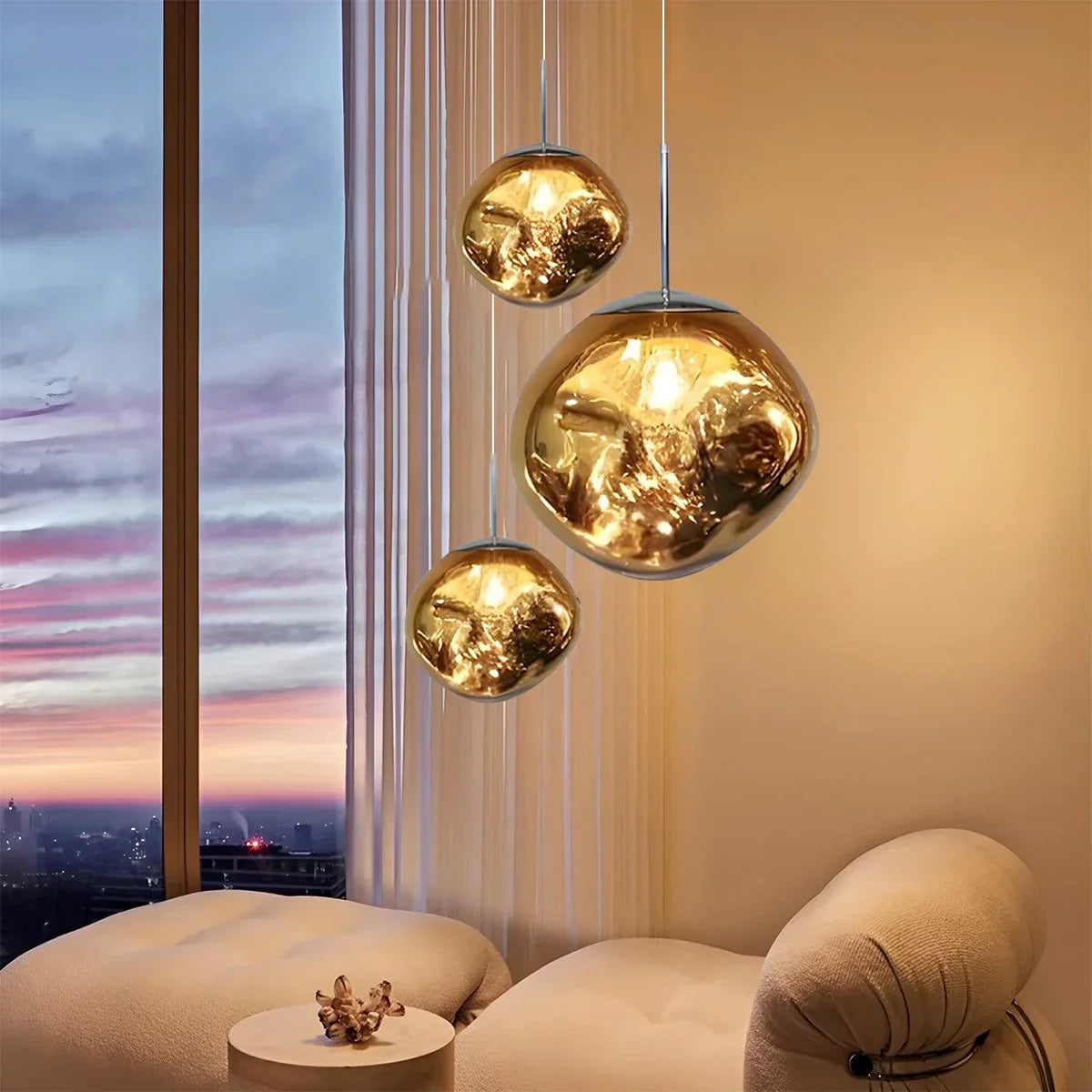 flairel Lava Drops Minimalist Chandelier
