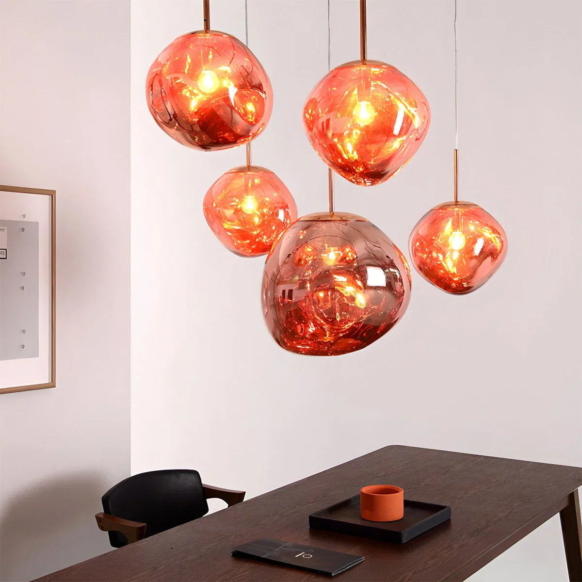 flairel Lava Drops Minimalist Chandelier