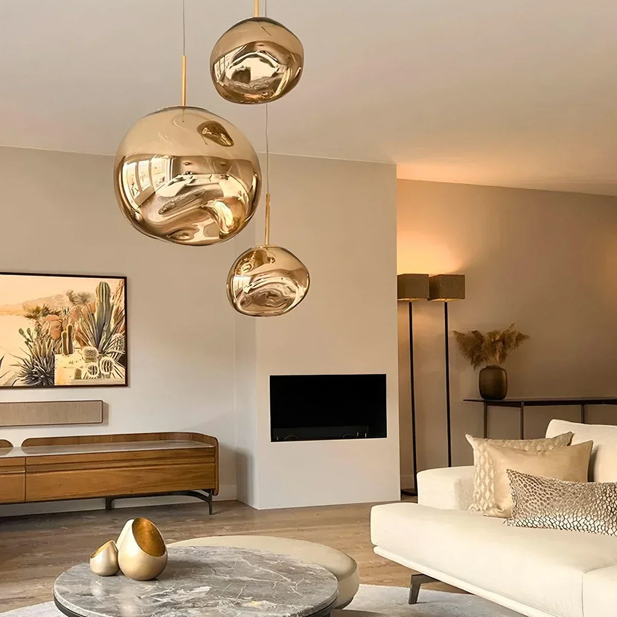 flairel Lava Drops Minimalist Chandelier