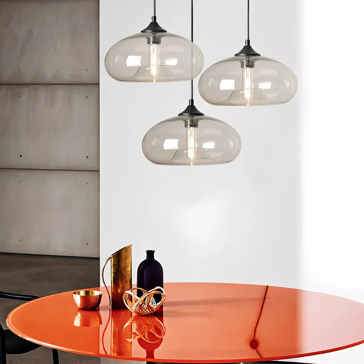 flairel Colorful Glass Pendant Light for Dining Area