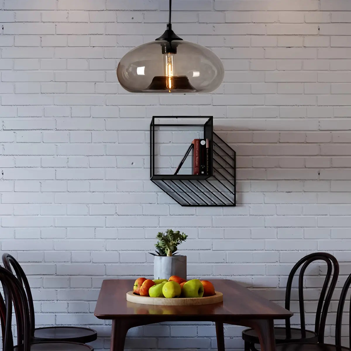 flairel Colorful Glass Pendant Light for Dining Area