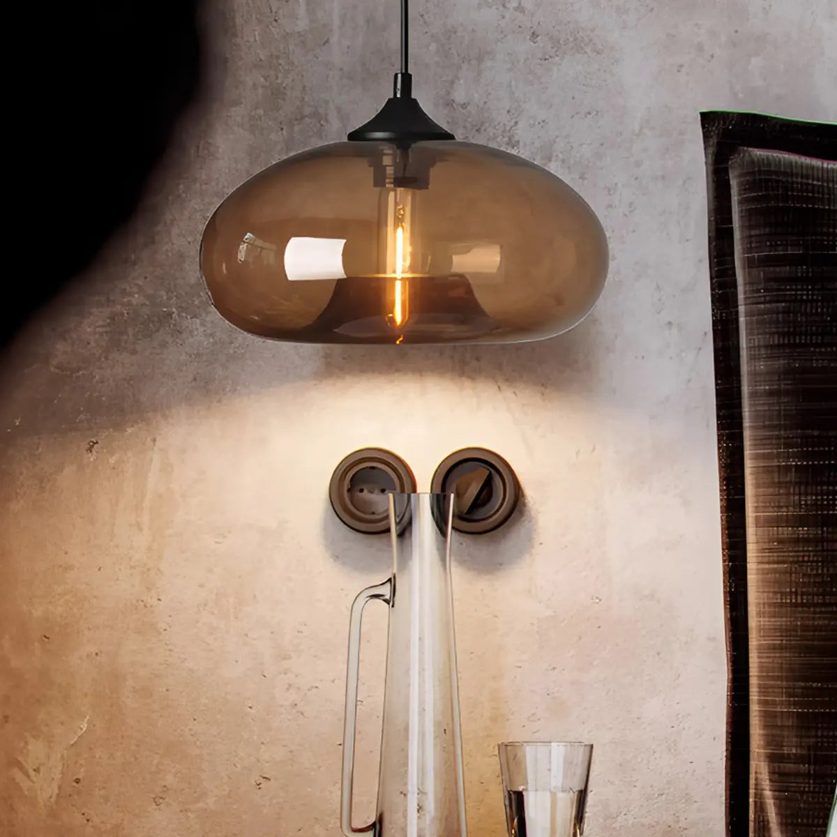flairel Colorful Glass Pendant Light for Dining Area