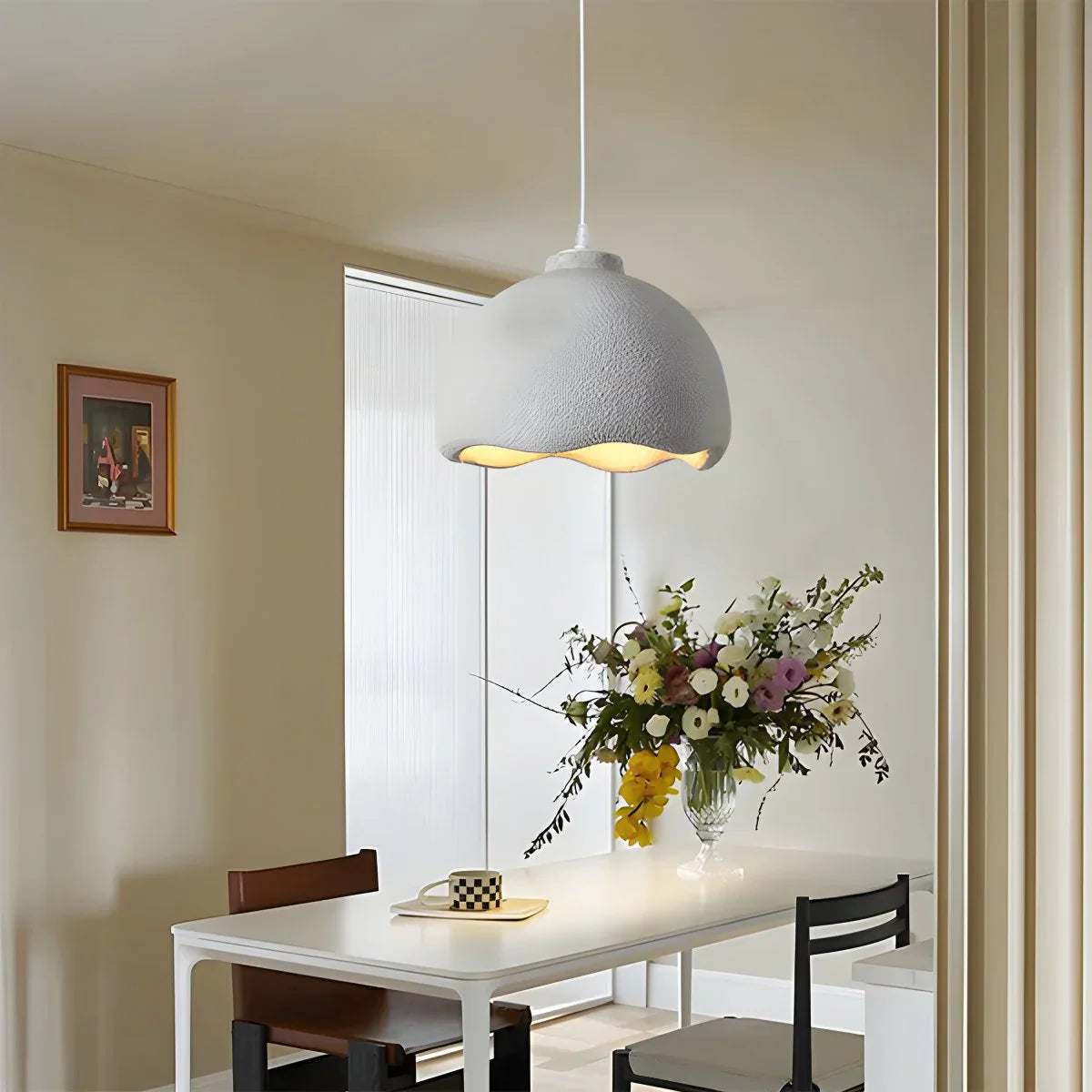 flairel Micro Cement Pendant Light for Kitchen Dining Area